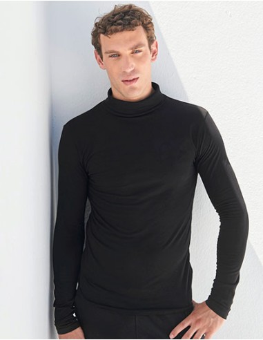 S-SF125-Mens Feel Good Stretch Roll Neck Top
